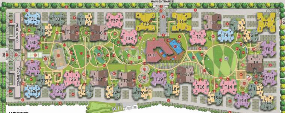 Master Plan of La Residentia in Techzone 4, Greater Noida - Image 82371