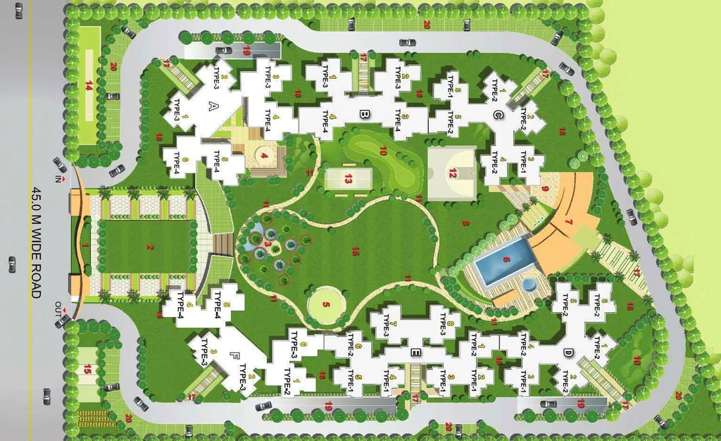Master Plan of Elegant Ville in Techzone 4, Greater Noida - Image 55788
