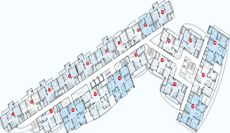 Floor Plan of ARG Divine Enclave in Ajmer Road, Jaipur - Image 54383