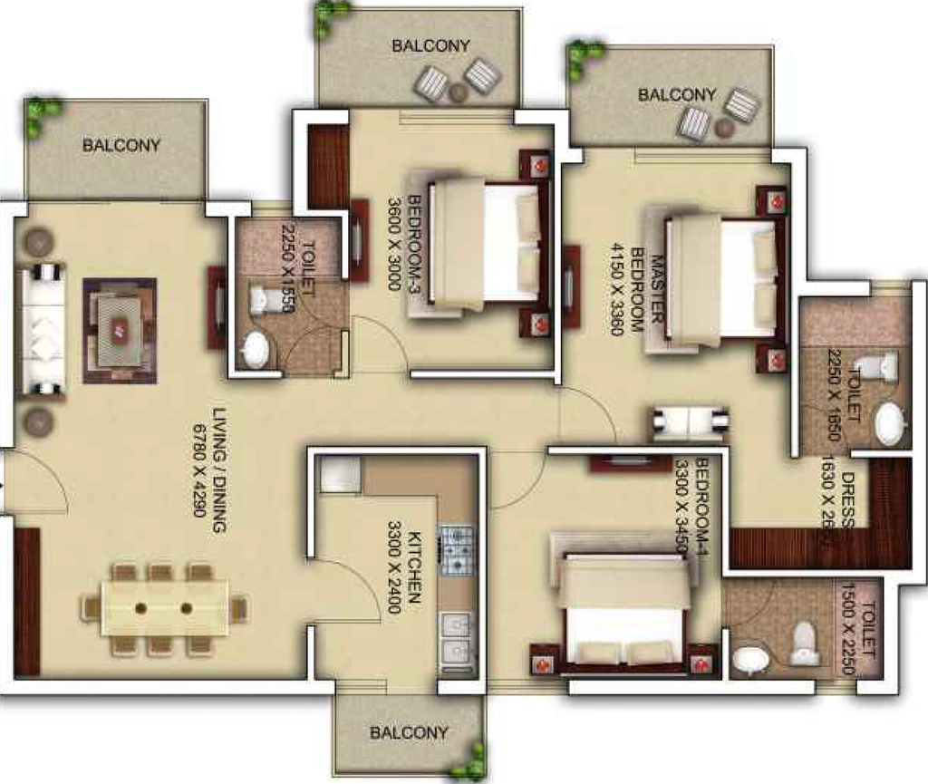 3 BHK Flat in Morpheus Pratiksha in Sector 1, Greater Noida - Image 510889
