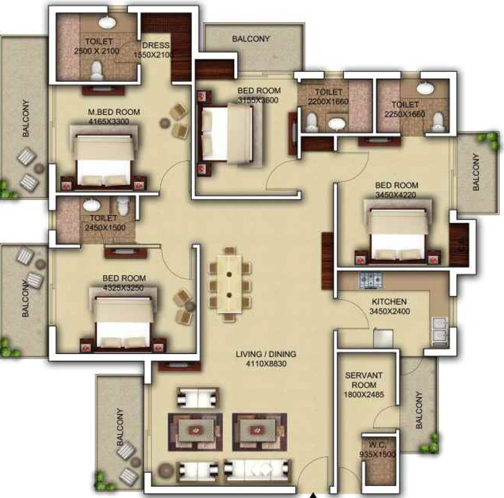 4 BHK Flat in Morpheus Pratiksha in Sector 1, Greater Noida - Image 510891