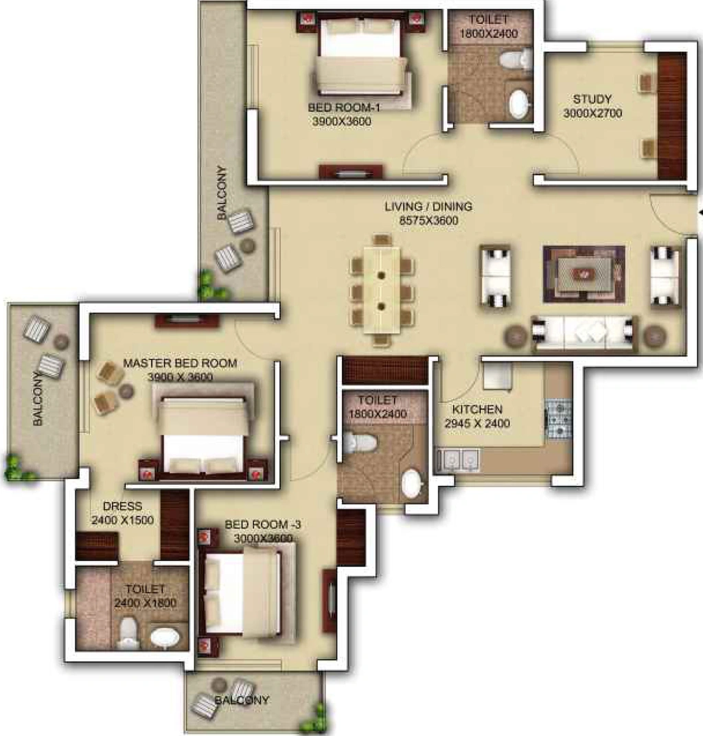 3 BHK Flat in Morpheus Pratiksha in Sector 1, Greater Noida - Image 510890