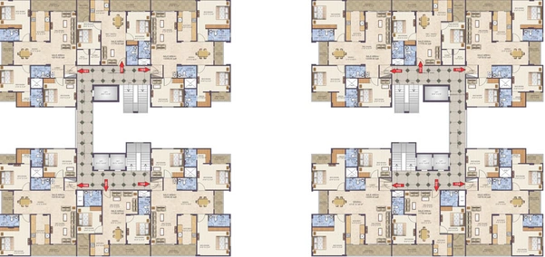 Floor Plan of Arihant Eminent Towers in Ajmer Road, Jaipur - Image 54602