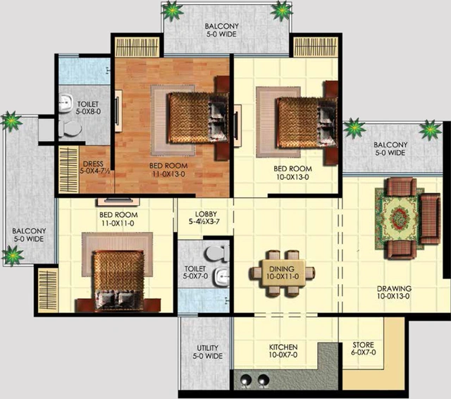 3 BHK Flat in Vihaan Greens in Sector 1, Greater Noida - Image 575153