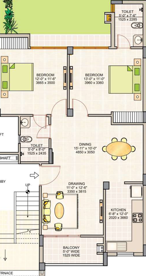 2 BHK Flat in Ashiana Greens in Sikar Road, Jaipur - Image 508848