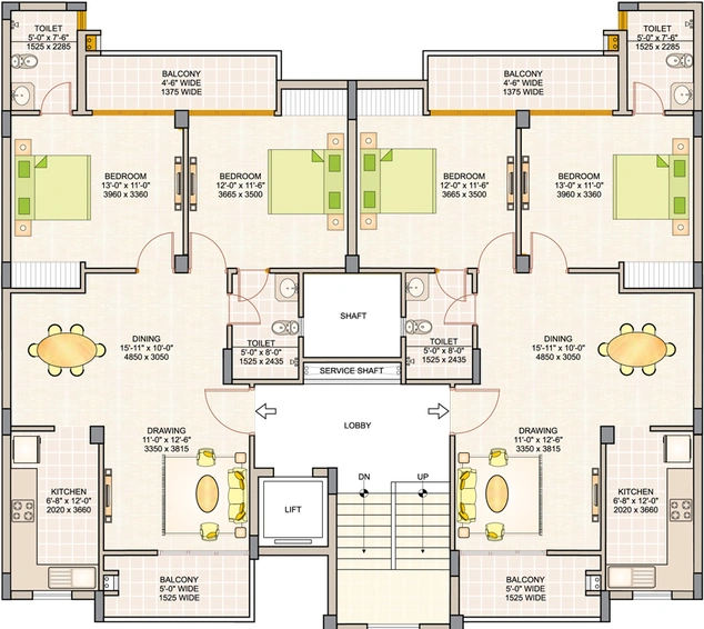Floor Plan of Ashiana Greens in Sikar Road, Jaipur - Image 55022
