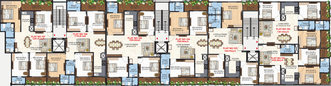 Floor Plan of RK City Empire in Ajmer Road, Jaipur - Image 55083