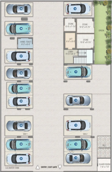 Master Plan of Parwani Om Residency in C Scheme, Jaipur - Image 55095