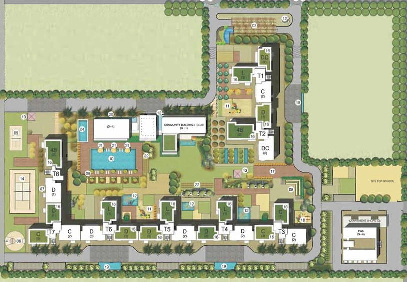 Master Plan of Ansal Amantre in Sector 88A, Gurgaon - Image 2220