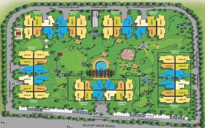 Master Plan of Aims Golf Town in Sector 4, Greater Noida - Image 106719