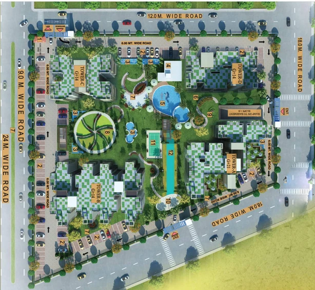 Master Plan of Cosmos Shivalik Homes in Sector 16 B, Greater Noida - Image 57667
