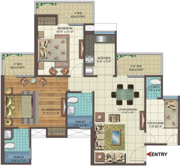2 BHK Flat in Skyline Speedway Avenue in Yamuna Expressway, Greater Noida - Image 511811