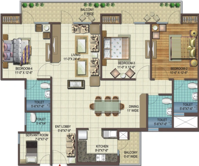 3 BHK Flat in Skyline Speedway Avenue in Yamuna Expressway, Greater Noida - Image 511813