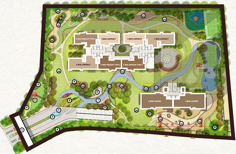 Master Plan of Apex D Rio in Indirapuram, Ghaziabad - Image 31939