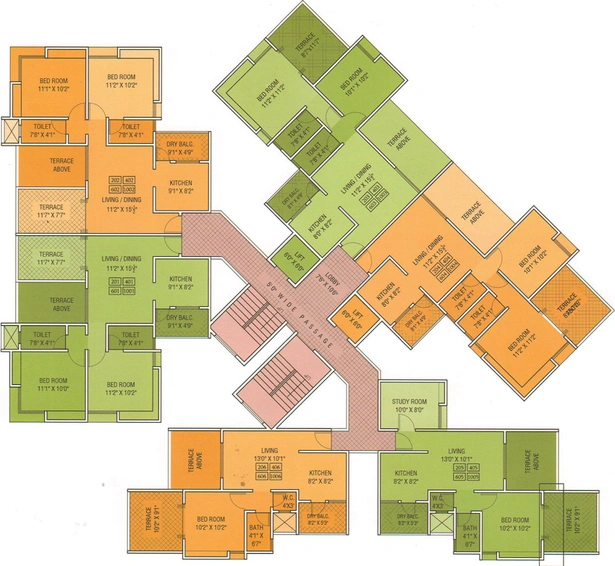 Floor Plan of Atrium Skyward in Undri, Pune - Image 18073