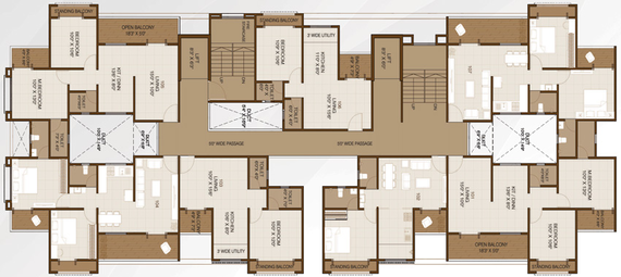 Floor Plan of Mayuri Adhinathpuram in Undri, Pune - Image 18056