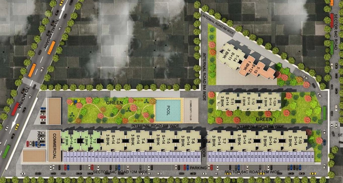 Master Plan of Adore Ananda in Sector 64, Faridabad - Image 105877
