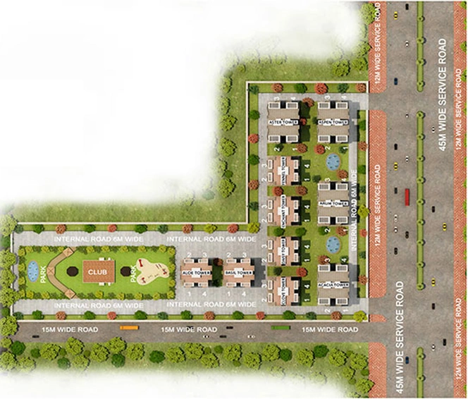 Master Plan of Adore Prima in Sector 73, Faridabad - Image 2268