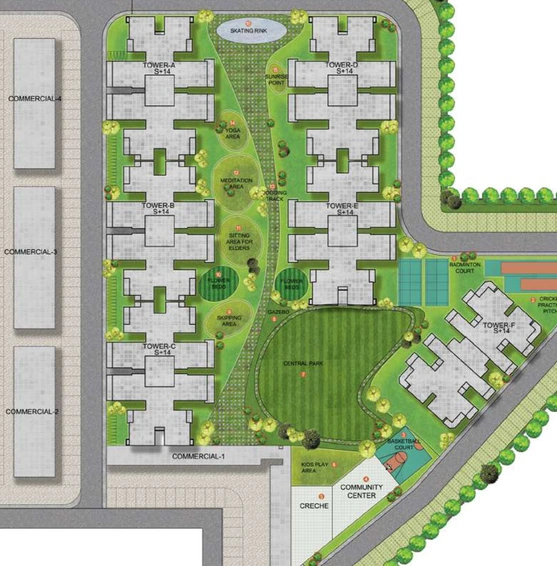 Master Plan of ROF Alante in Sector 108, Gurgaon - Image 2230