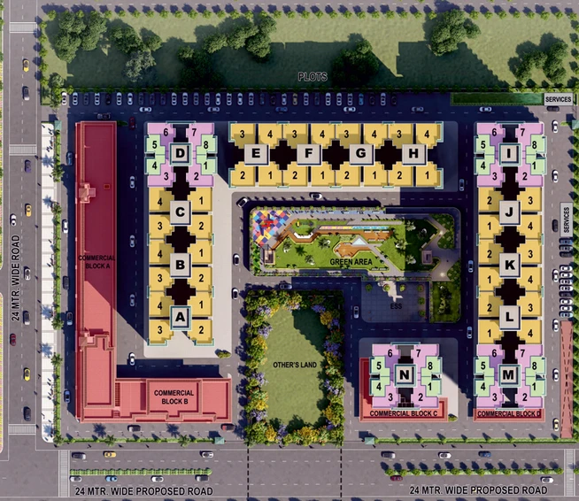 Master Plan of Arttech Maulshree Heights in Sector 84, Faridabad - Image 99052
