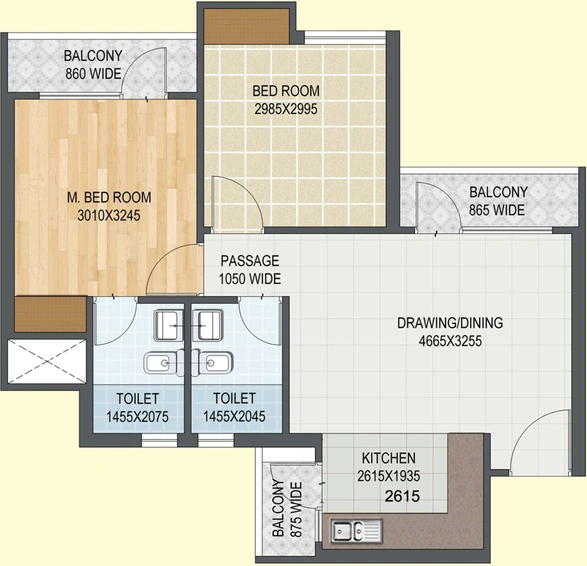 2 BHK Flat in Aditya City Apartments in NH 24, Ghaziabad - Image 778124