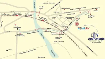 Location of Aditya City Apartments - Image 121637