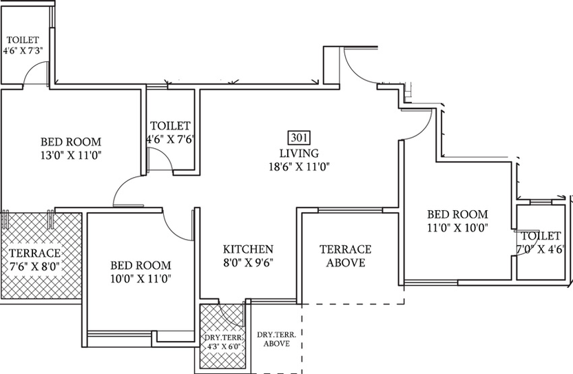 3 BHK Flat in ARV Royale in Hadapsar, Pune - Image 436630