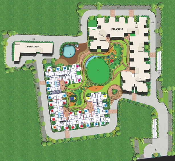 Master Plan of Palm Marina Suites in NH 24, Ghaziabad - Image 85250