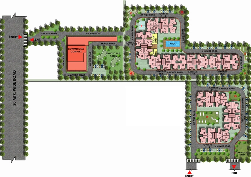 Master Plan of HRH City Vasant Valley in Sector 56A, Faridabad - Image 49141