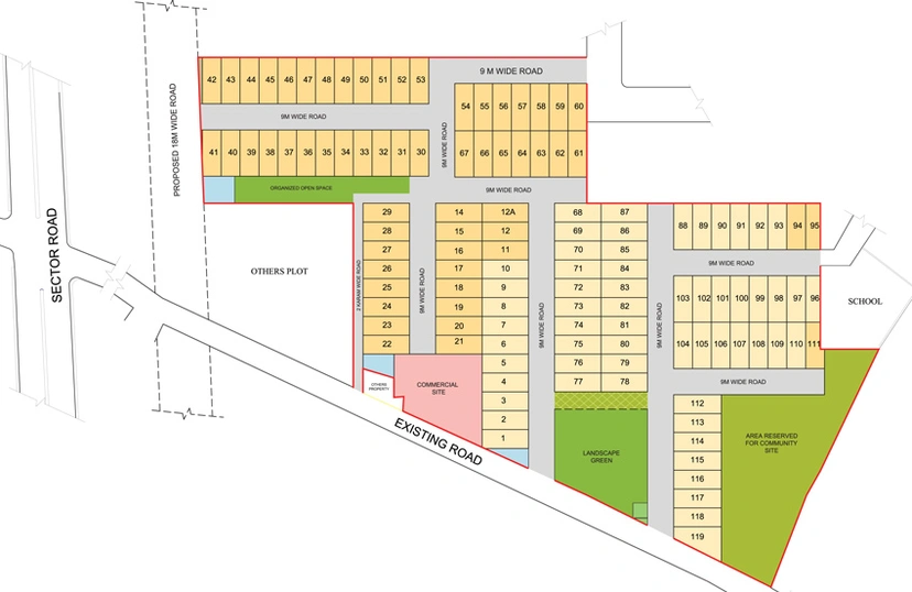 Master Plan of RPS Palm Drive in Sector 88, Faridabad - Image 49149