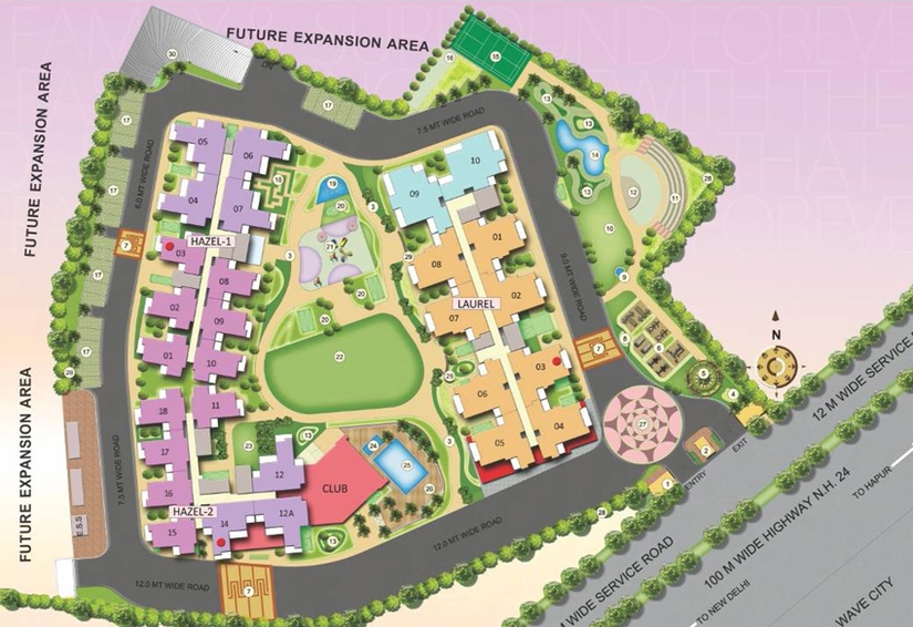 Master Plan of Savfab Jasmine Grove in NH 24, Ghaziabad - Image 85278