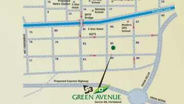 Location of S3 Green Avenue - Image 49154