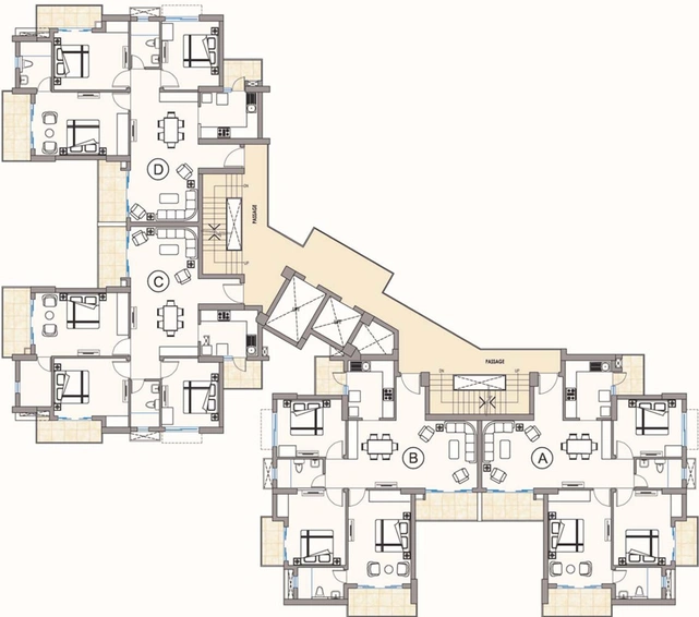 Floor Plan of Shiv The Ozone Solitaire in Sector 87, Faridabad - Image 111420
