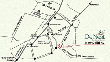 Location of Delhi De Nest - Image 49838