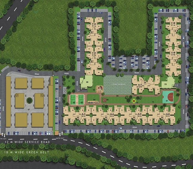 Master Plan of Conscient Habitat Residences in Sector 78, Faridabad - Image 49187