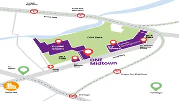 Location of DLF One Midtown - Image 49865