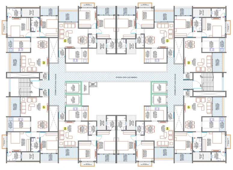 Floor Plan of Chaphalkar Elina Living in Mohammed Wadi, Pune - Image 18353