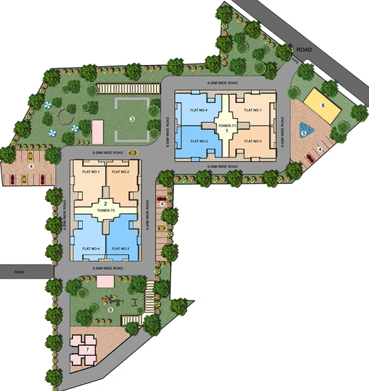Master Plan of Eros Edenwood Towers in Sector 39, Faridabad - Image 61604