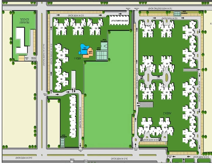Master Plan of KLJ Greens in Sector 77, Faridabad - Image 49198