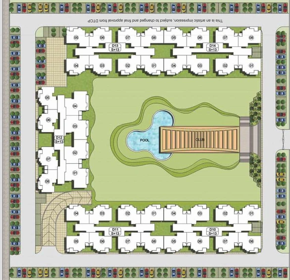 Master Plan of KLJ Platinum Heights in Sector 77, Faridabad - Image 49210