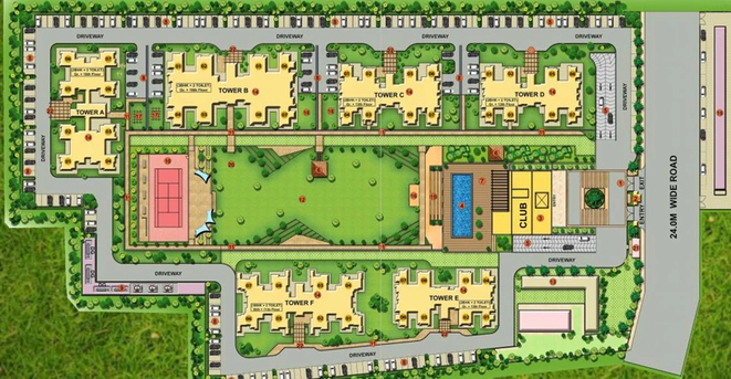 Master Plan of MGH Mulberry County in Sector 70, Faridabad - Image 58502