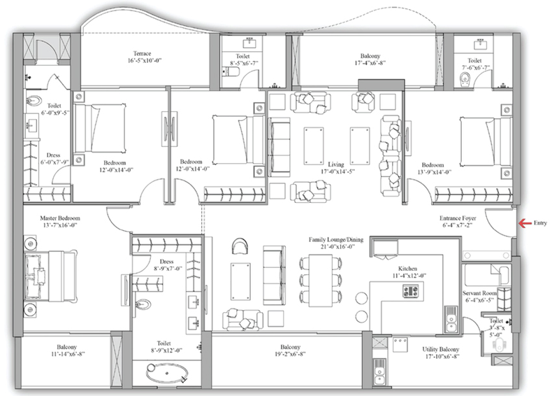 4 BHK Flat in Unity The Amaryllis in Karol Bagh, New Delhi - Image 498245