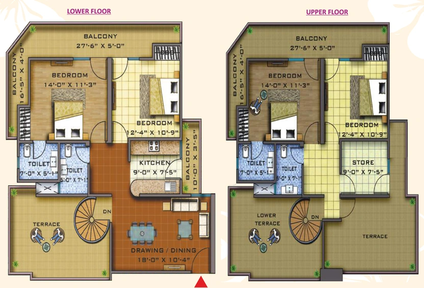 4 BHK Penthouse in KW Srishti in Raj Nagar Extension, Ghaziabad - Image 675431