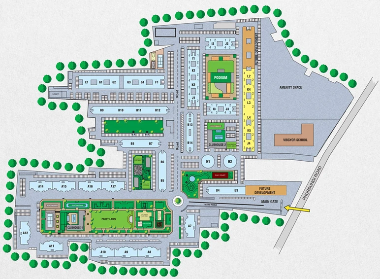 Master Plan of Kumar Park Infinia in Phursungi, Pune - Image 18326