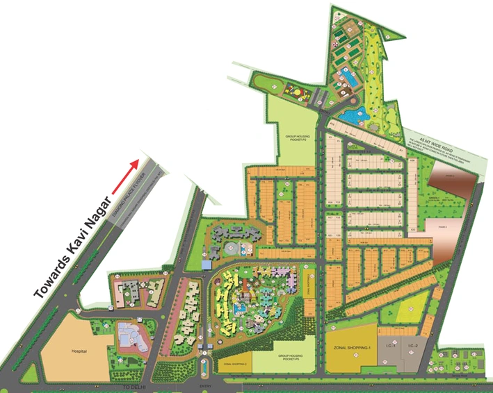 Master Plan of Landcraft Golflinks in NH 24, Ghaziabad - Image 94165