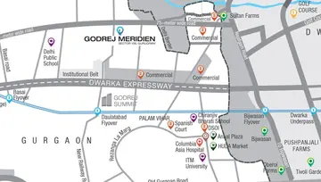 Location of Godrej Meridien - Image 7410