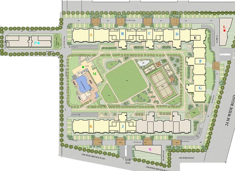 Master Plan of Raheja Maheshwara in Sohna Road, Gurgaon - Image 2304