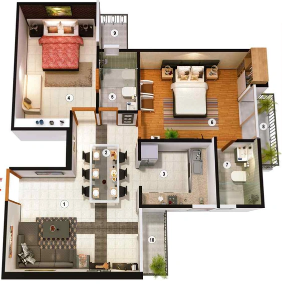 2 BHK Flat in MR Proview Officer City 2 in Raj Nagar Extension, Ghaziabad - Image 498807
