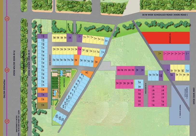 Master Plan of Puri Amanvilas Luxuria in Sector 89, Faridabad - Image 49296