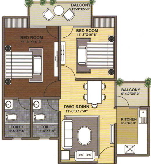 2 BHK Flat in MR Rajnagar Residency in Raj Nagar Extension, Ghaziabad - Image 396455